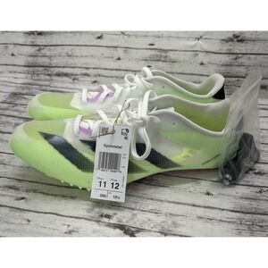 Adidas Adizero Sprintstar Cleats Track & Field Green Spark Sz Men's 11 / Wmn 12